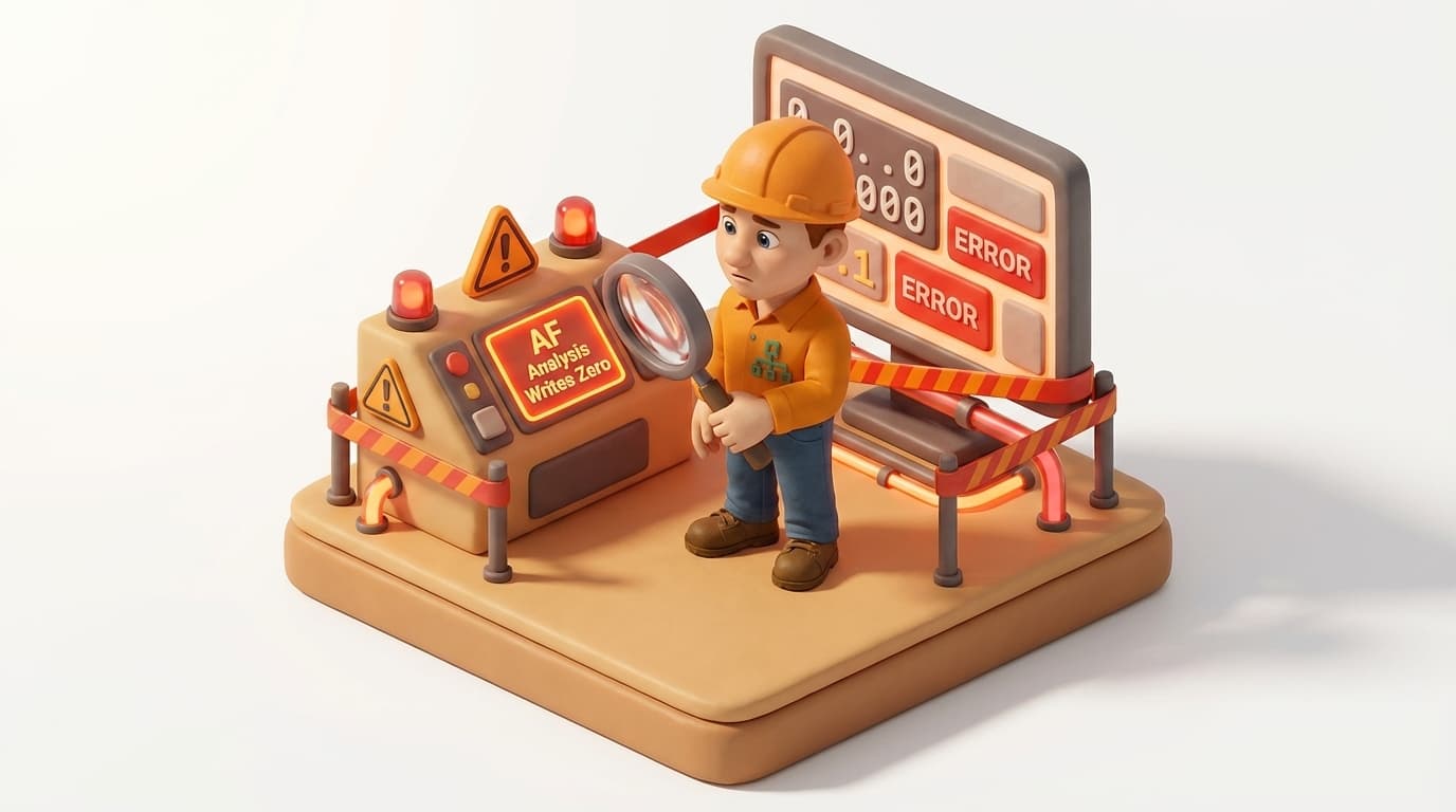 AF Analysis Writes Zero: Why Preview Differs from Output Tag