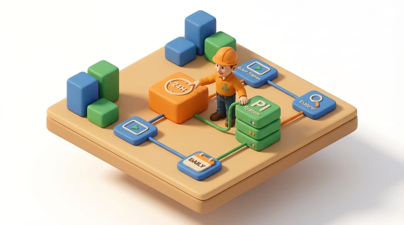 Creating Daily 24-Hour Event Frames in PI System Explorer